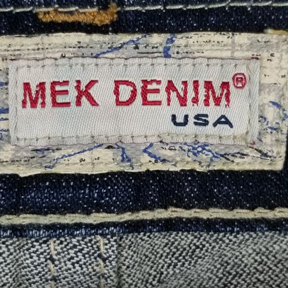 MEK Denim Buckle Oldham Bootcut Whiskering Distressed Jean's 25/34 - Picture 3 of 5
